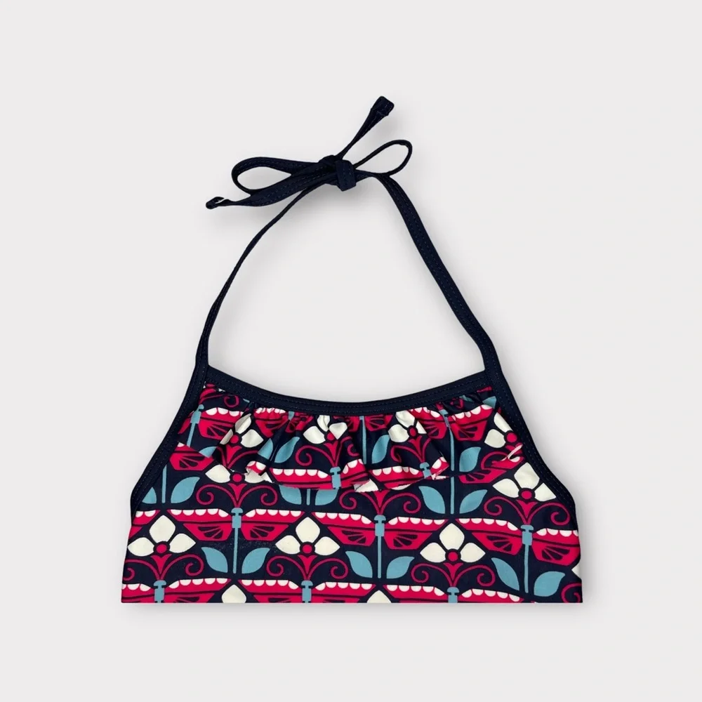 Tea Collection Pattern Halter Swim Top